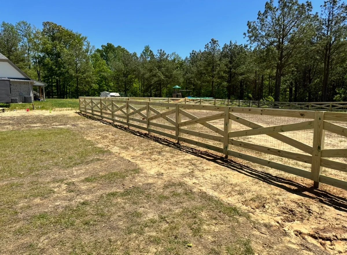 fence installed by The Fence Company