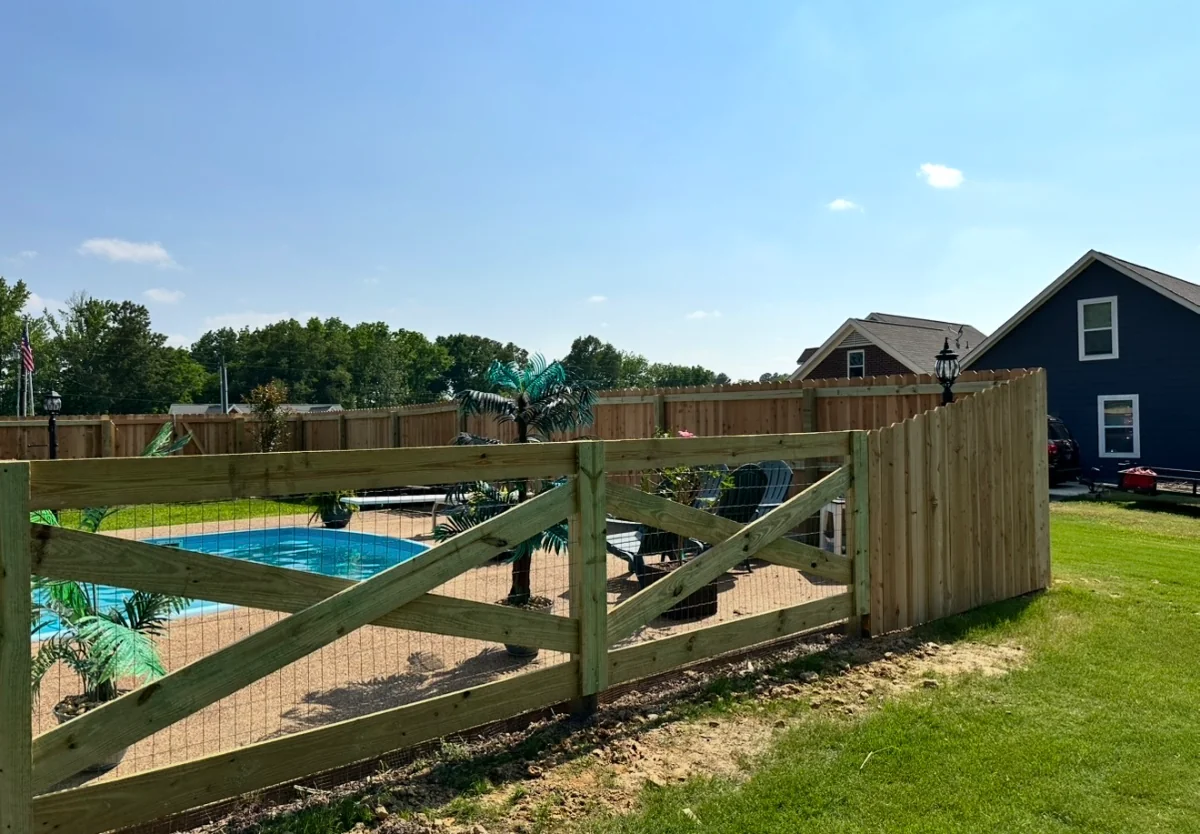 fence installed by The Fence Company